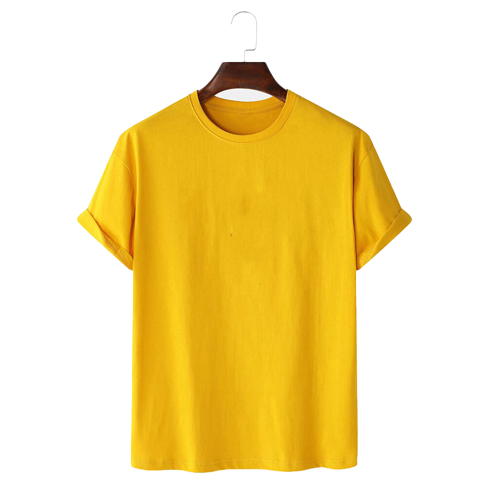 Mens 100% Cotton custom Print Round Neck Casual T-Shirts