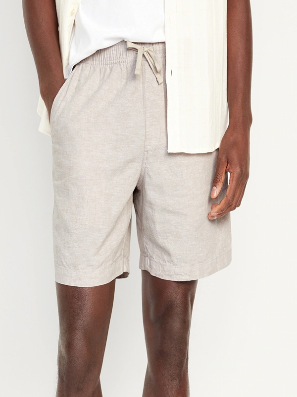 Stylish Men Blank Regular Fit Shorts Closure Waistband with Belt Shorts