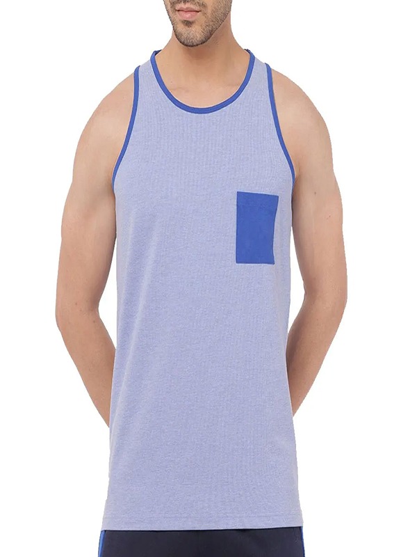 Custom Tank Top Men for Breathable 100% 230G Cotton Fabric Sleeveless Tank Top