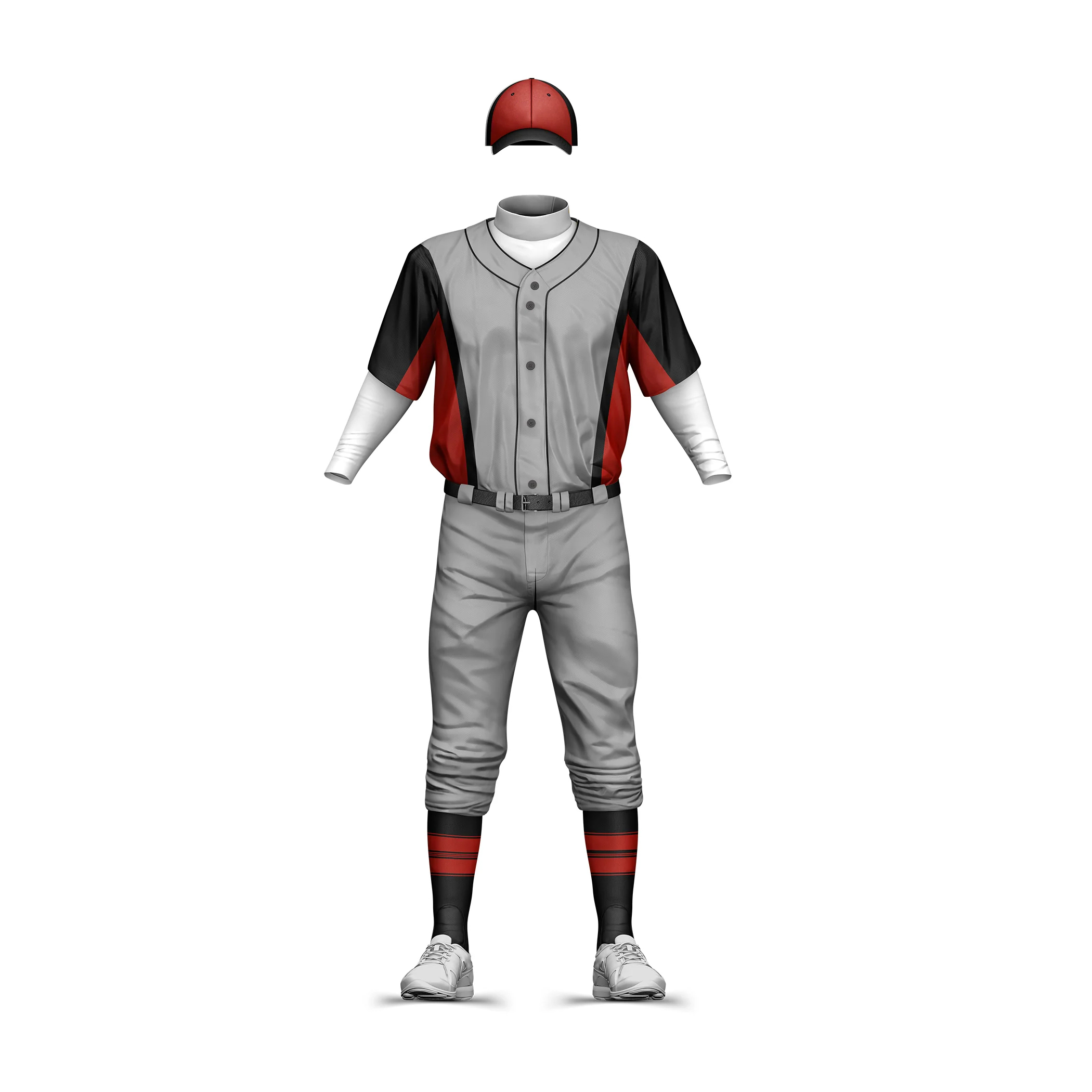 Professional custom manufacturing baseball uniform plaid adult unisex