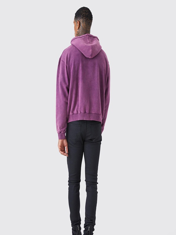 High Quality 100% Cotton Acid Washed Hoodie High Street Vintage Hoodie