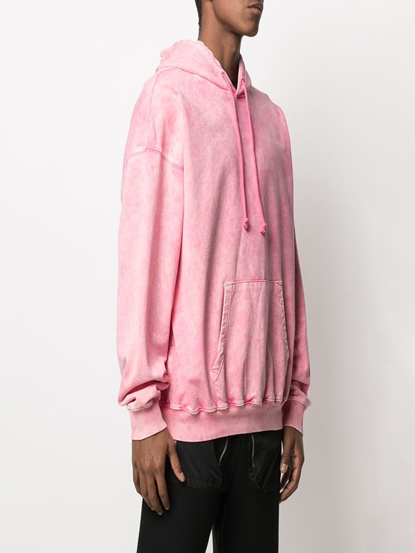Acid Washed 100% Cotton French Terry Superior Texture Blank Hoodie for Men