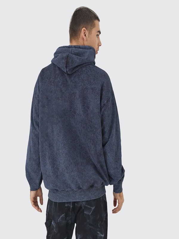 New 100% Cotton Casual comfort High Quality Trend Acid Wash Vintage Hoodie