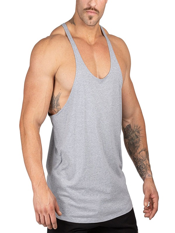 Custom High Quality Seamless Fit Breathable Running Vest Singlet Tank Tops for Men