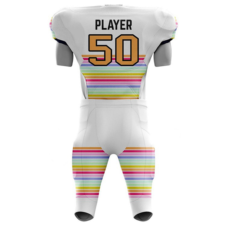 Premium quality customized american football uniform 100% polyester