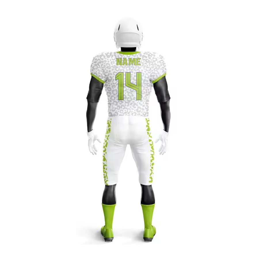 Custom american football set breathable polyester uniform with