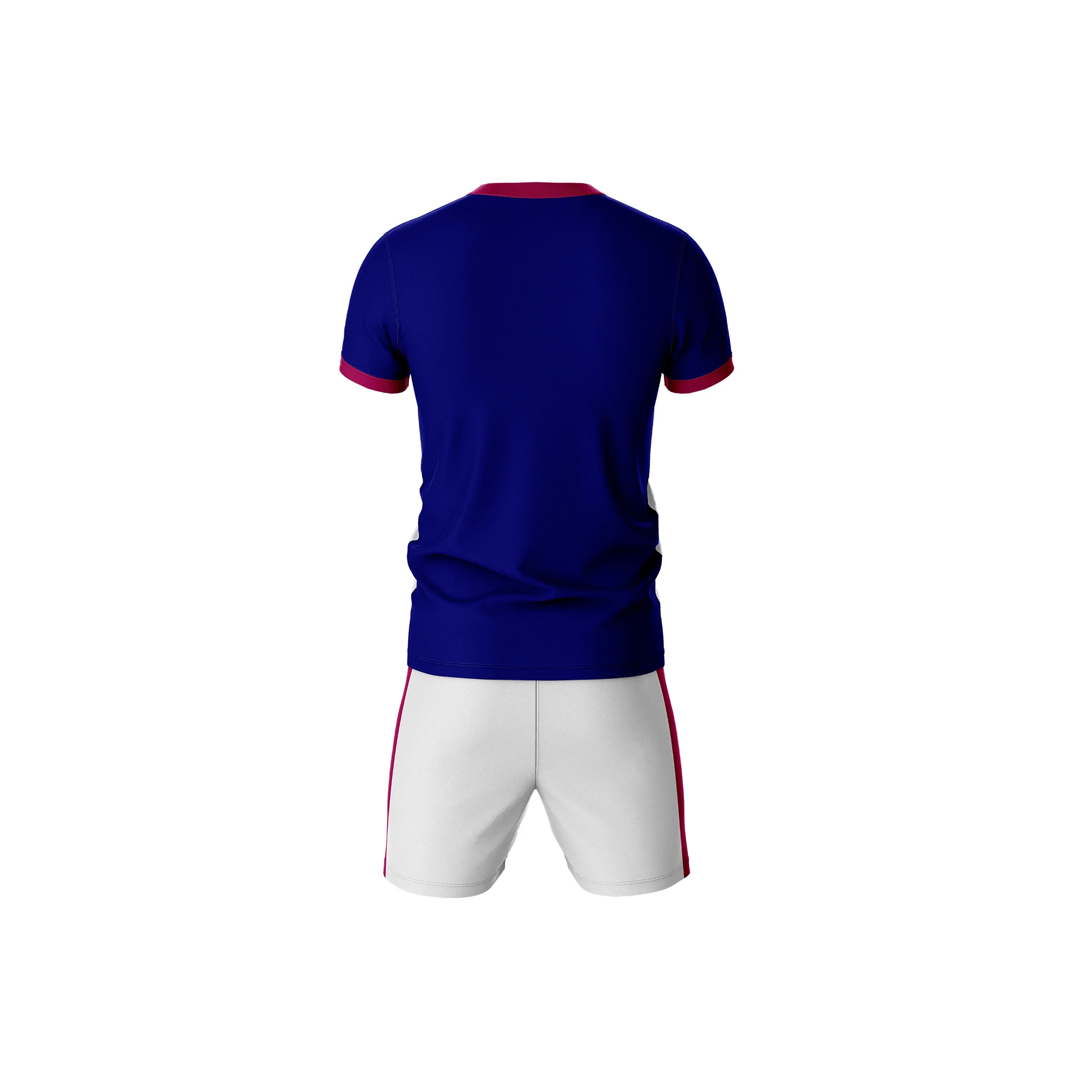 Custom team logo printed 100% polyester moisture wicking v neck rugby