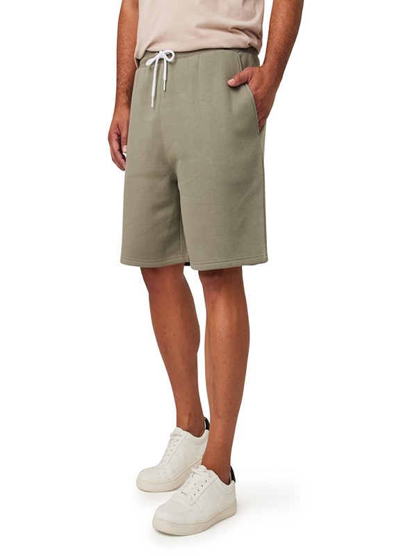Casual Knitted Shorts With Drawstring Waist And Pockets Regular Fit Solid Color Breathable Shorts
