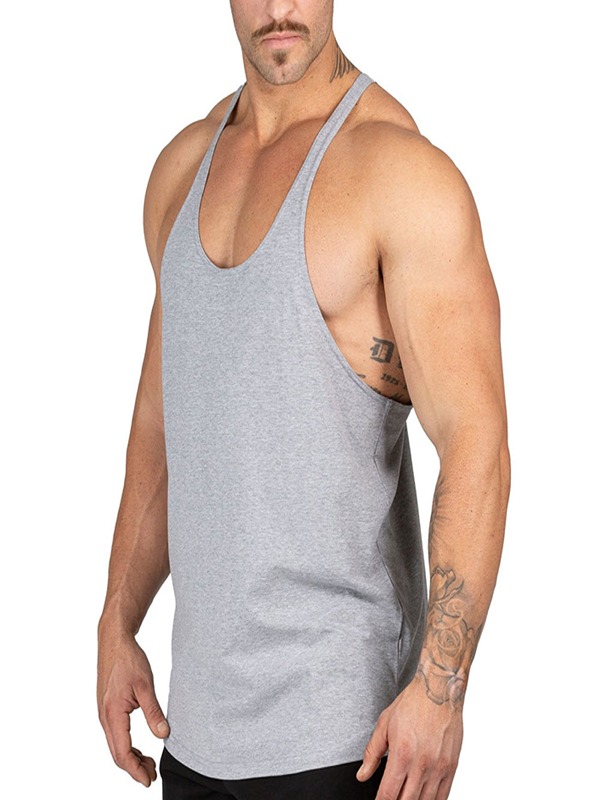 Custom High Quality Seamless Fit Breathable Running Vest Singlet Tank Tops for Men