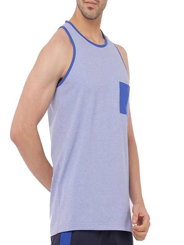 Custom Tank Top Men for Breathable 100% 230G Cotton Fabric Sleeveless Tank Top