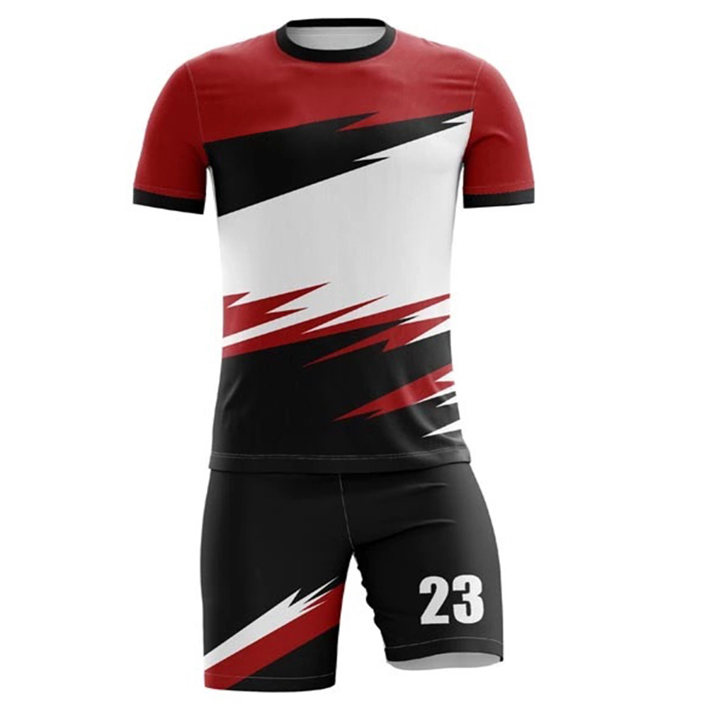 High quality custom breathable soccer uniform set football