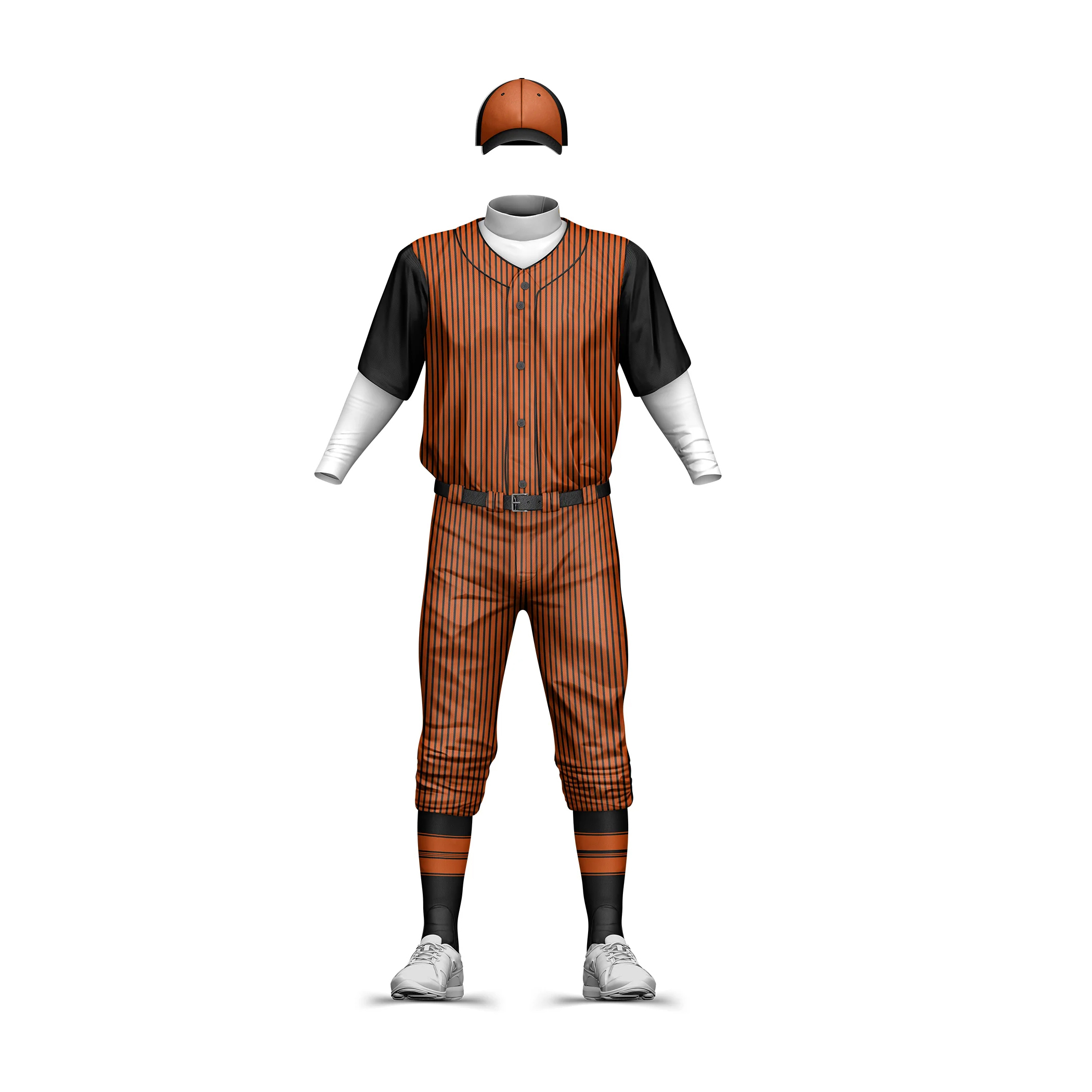 Custom logo printed baseball uniform latest design breathable 100% polyester