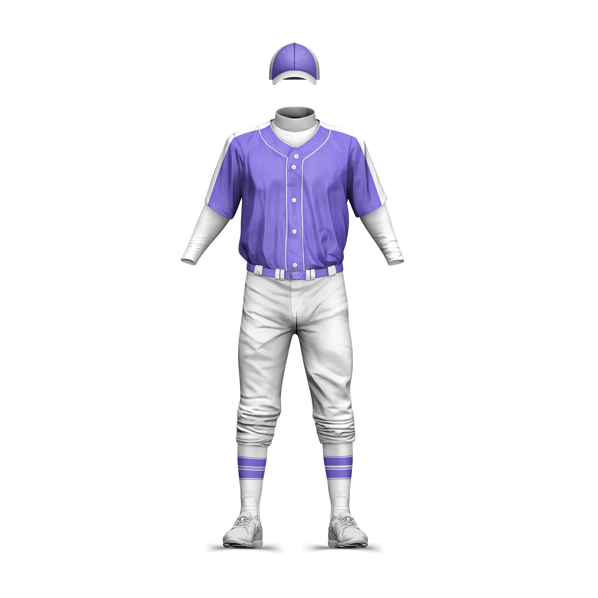 Top selling adult size plaid baseball softball uniform breathable team