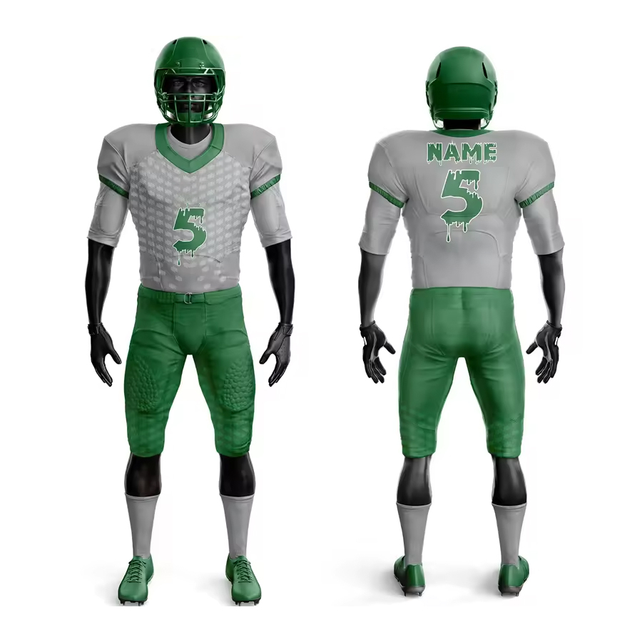 100% polyester made men american football uniform breathable easy wear