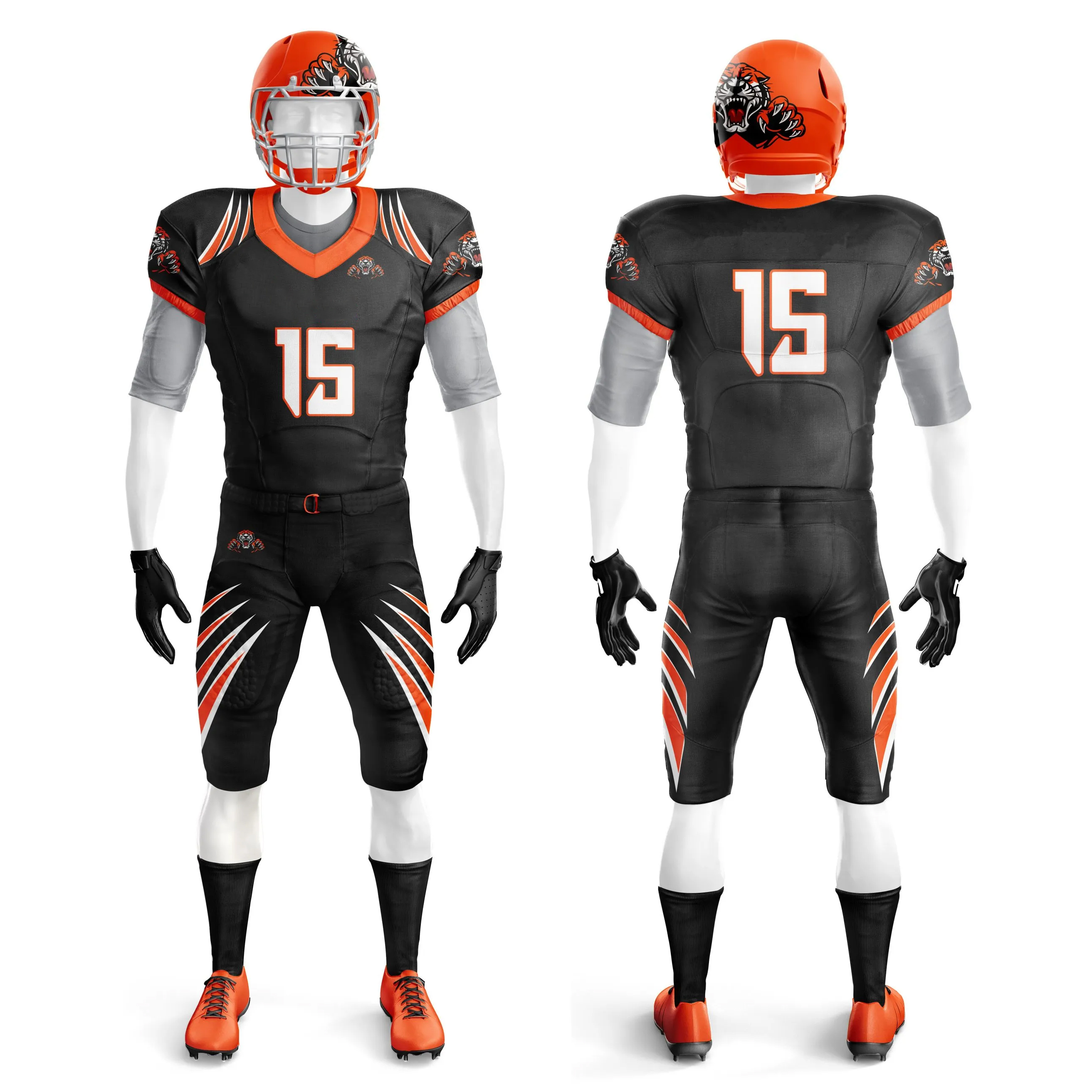 Customize american football uniform made of 100% polyester digital