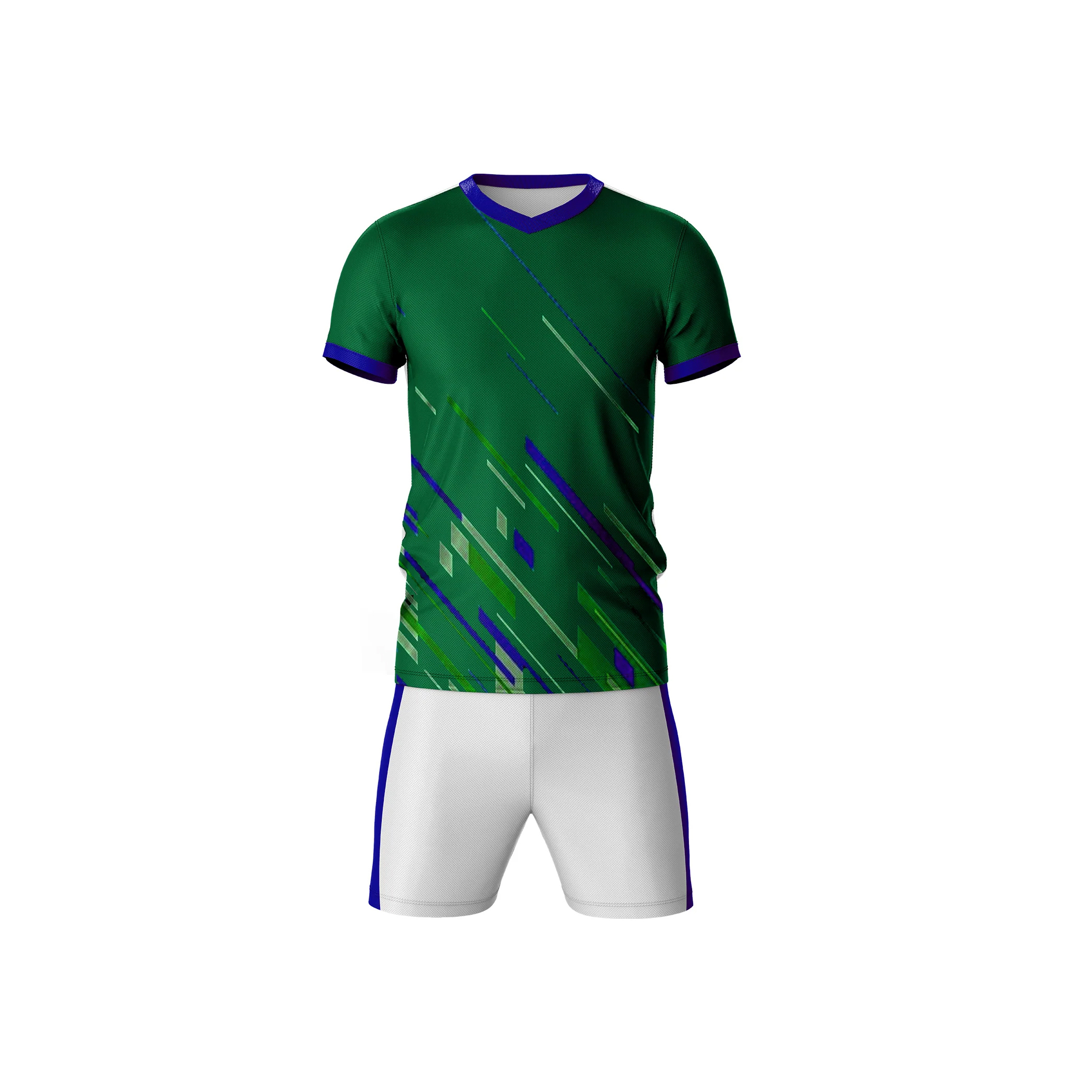 Custom team logo printed 100% polyester moisture wicking v neck rugby