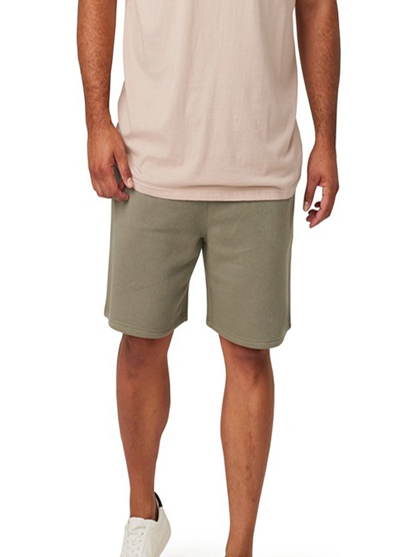 Casual Knitted Shorts With Drawstring Waist And Pockets Regular Fit Solid Color Breathable Shorts
