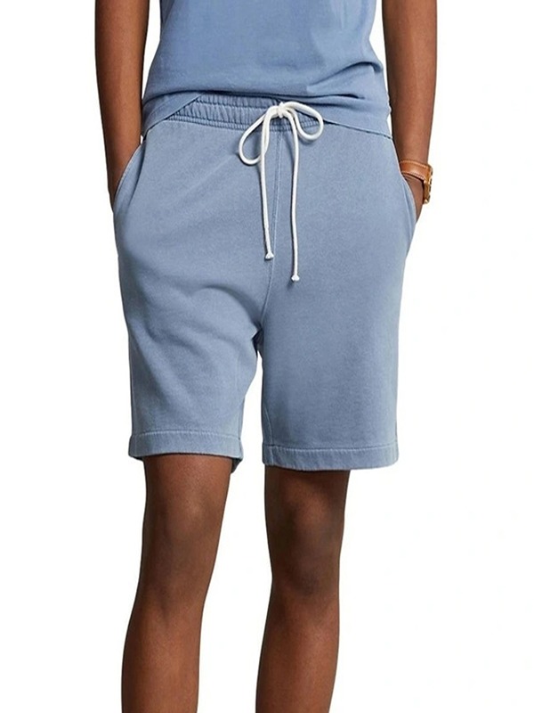 Regular Fit French Terry High Side Pocket Shorts for Women Custom Loose Summer Shorts