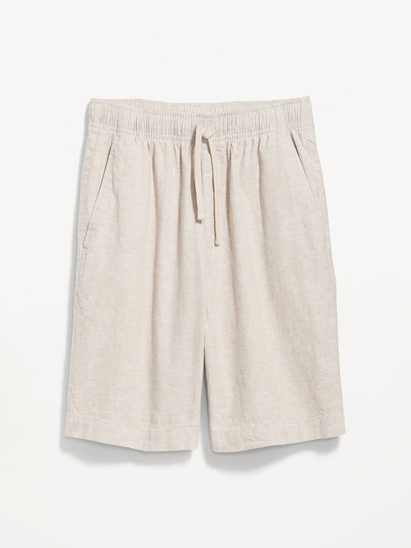 Stylish Men Blank Regular Fit Shorts Closure Waistband with Belt Shorts