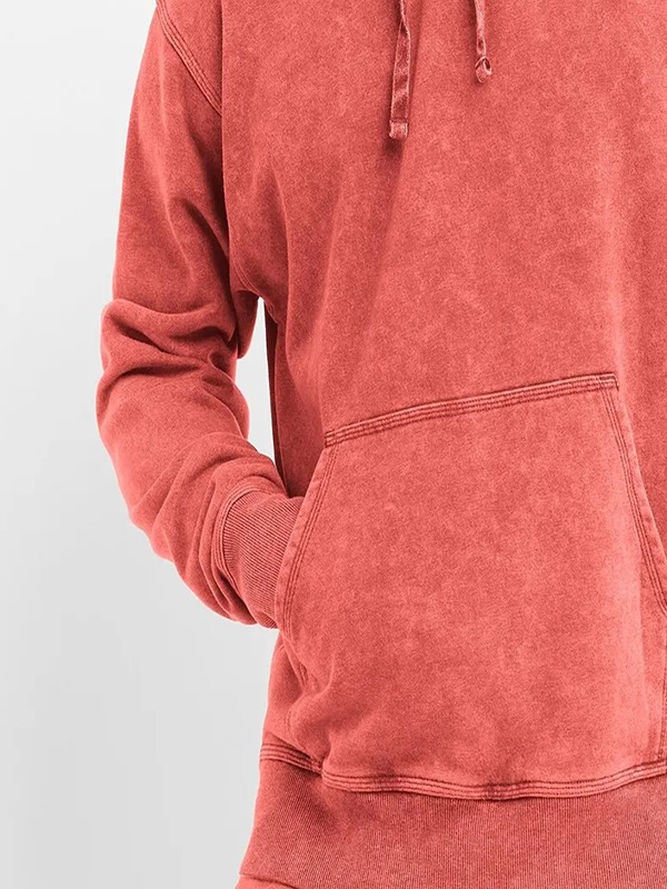 Acid Washed Hoodie Custom Wholesale Heavyweight Screen Printed Hooded
