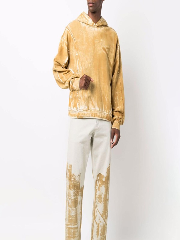 Blank Hoodies Unisex Pullover High Quality Fleece Acid Wash Pullover Hoodie
