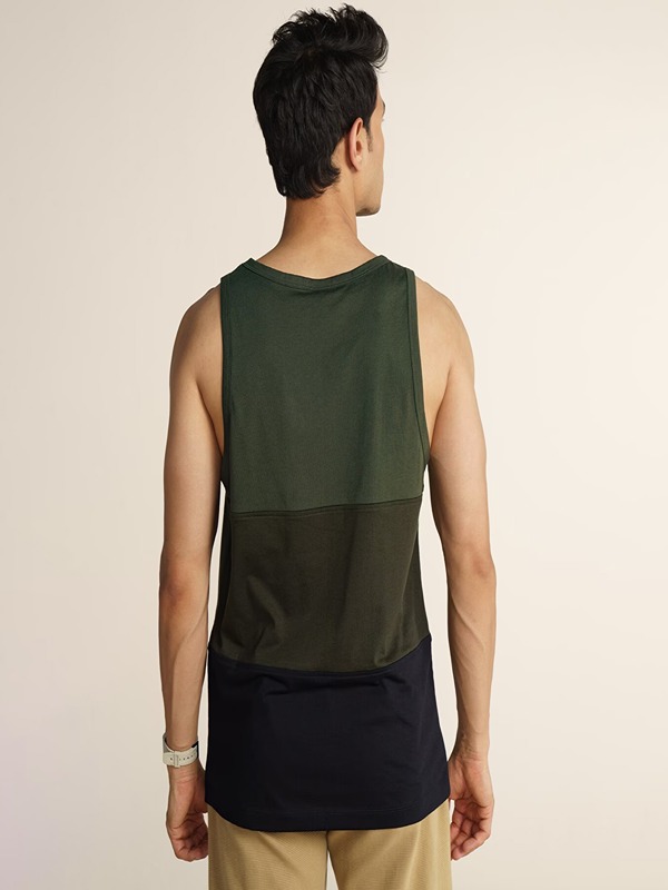 Men 100% Cotton Gym Tank Top Hip Hop Style Sleeveless Loose Fit Knitted Sports Fitness