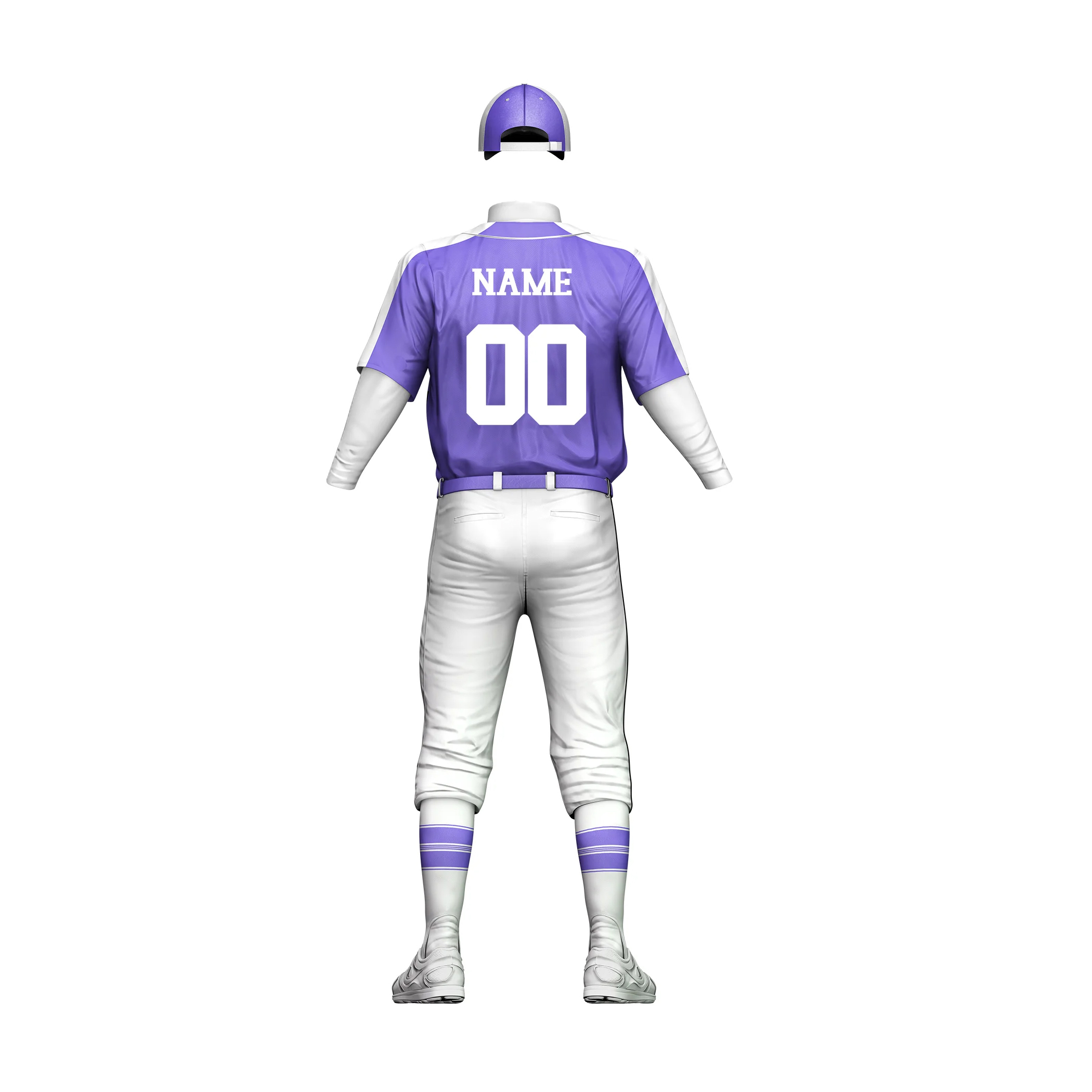 Top selling adult size plaid baseball softball uniform breathable team