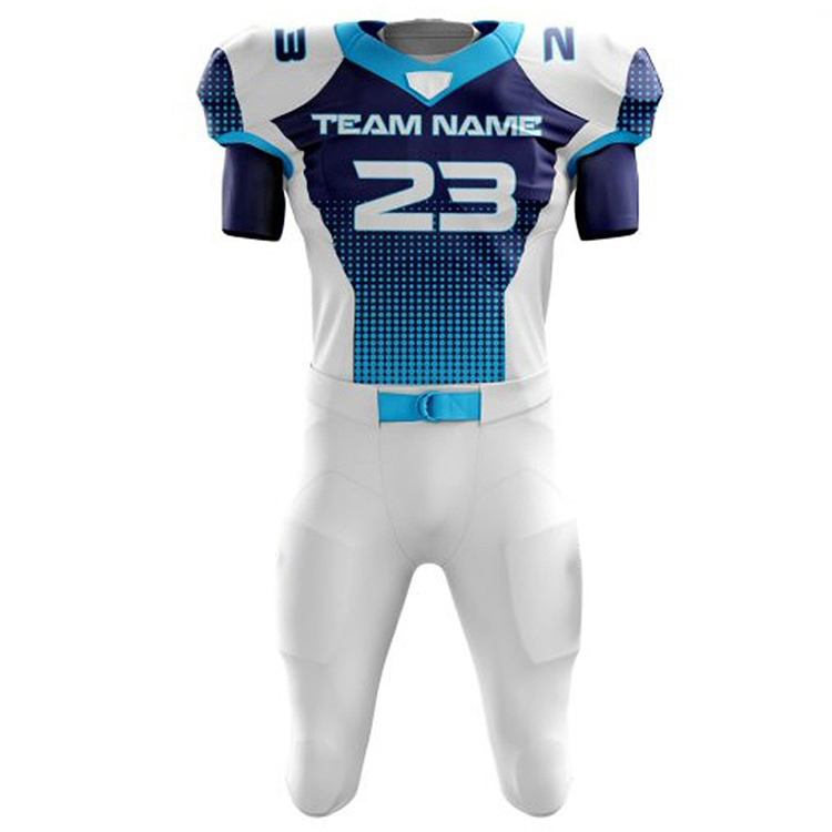 High quality american football uniform sets for adults training half