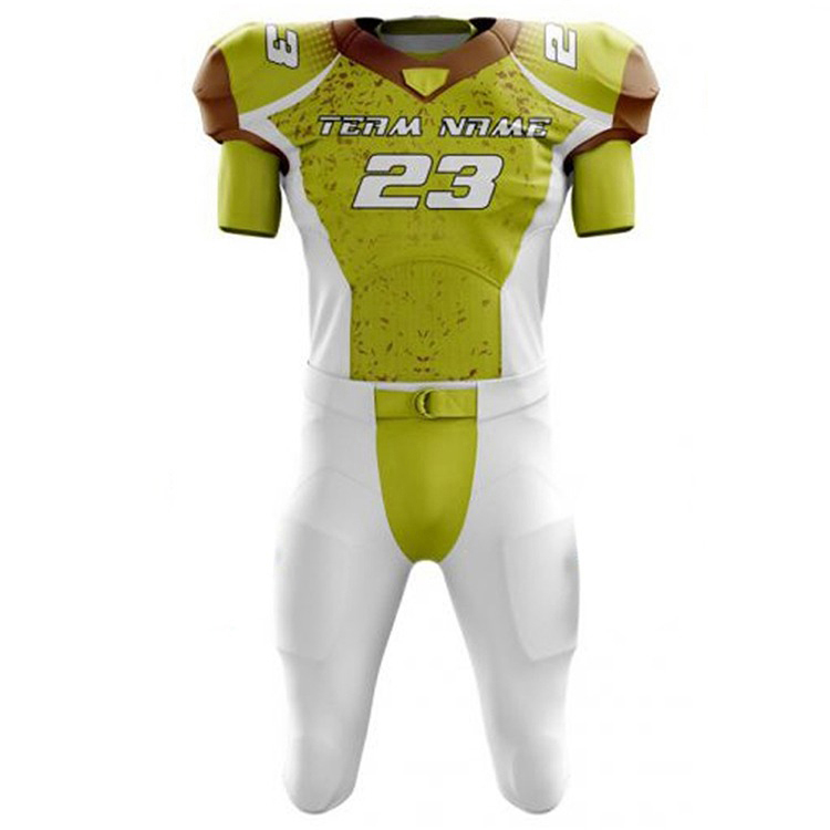 Premium quality customized american football uniform 100% polyester