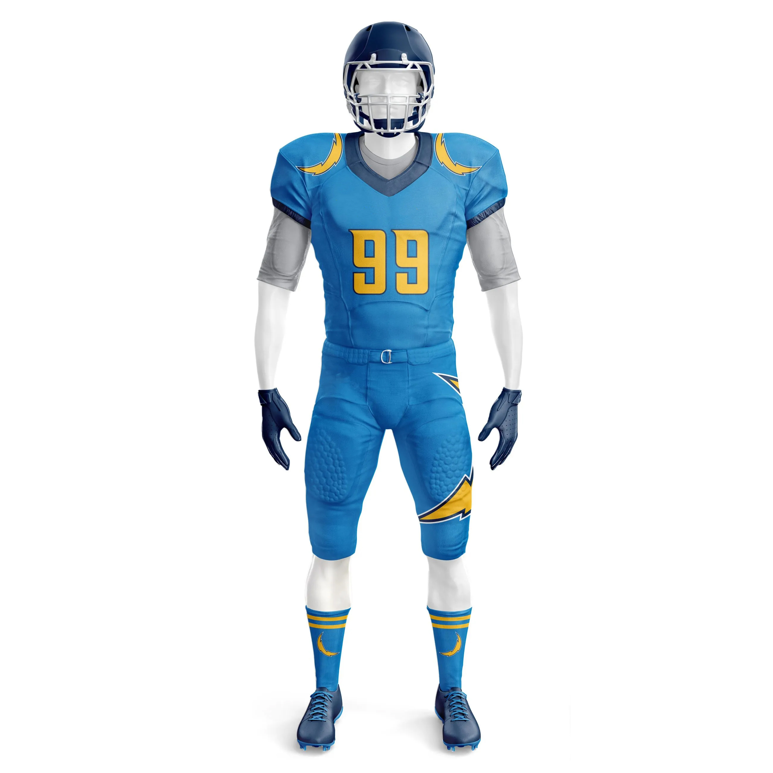 newest premium quality american football uniform set