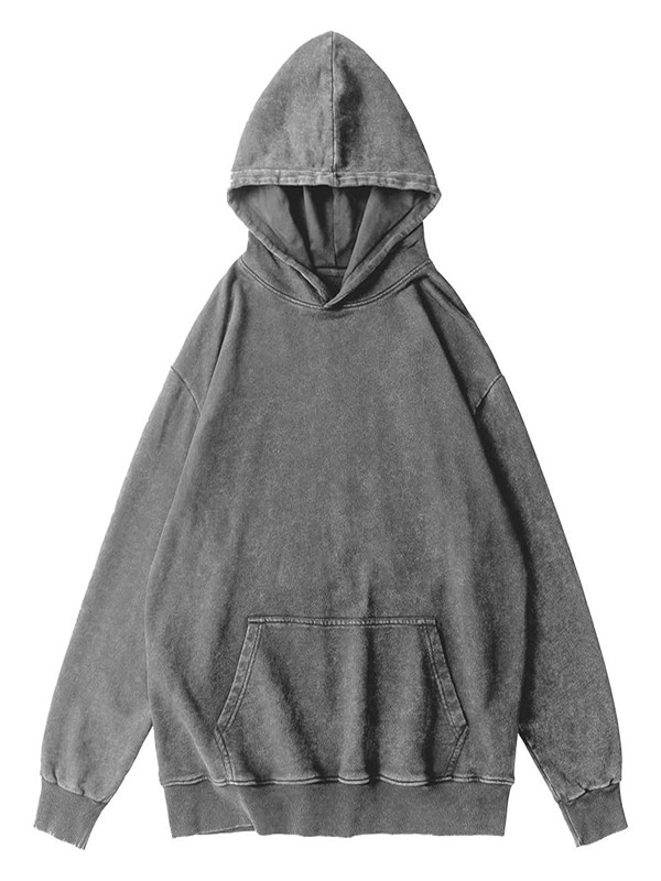 High Quality Custom 100% Cotton Eco Friendly Breathable Men Hoodie Acid Wash