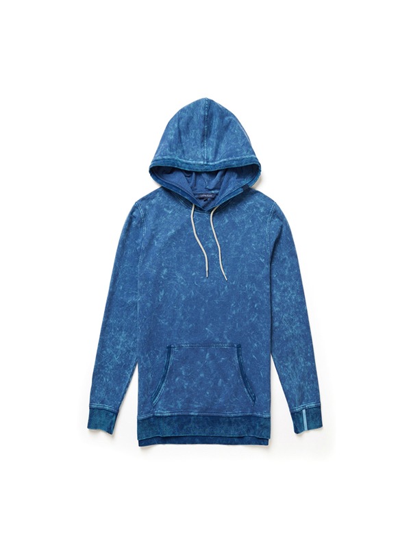 Men Customizable Logo Embroidered Acid Wash Heavyweight Sustainable Cotton Hoodie 