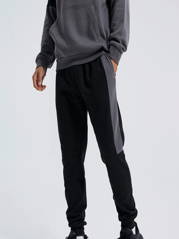 Men Clothing 100% Cotton Hoodies and Sweatpants Set Pullover Streetwear Tracksuits