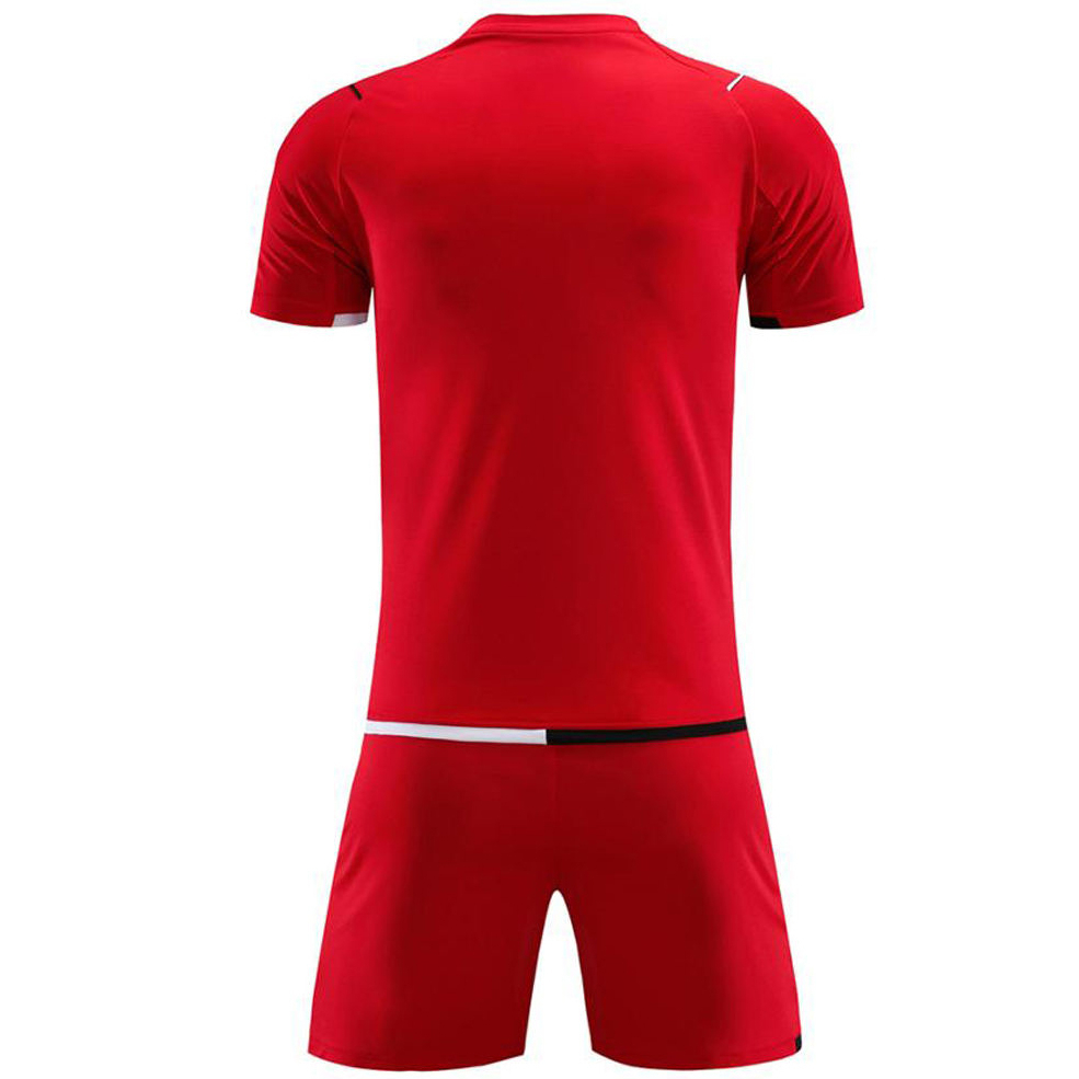 Breathable polyester soccer jersey short set sublimation