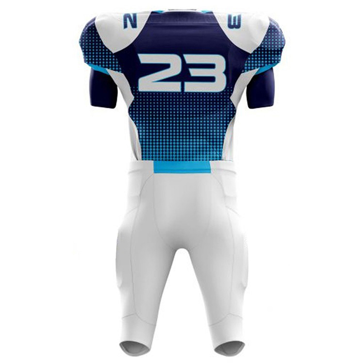 High quality american football uniform sets for adults training half