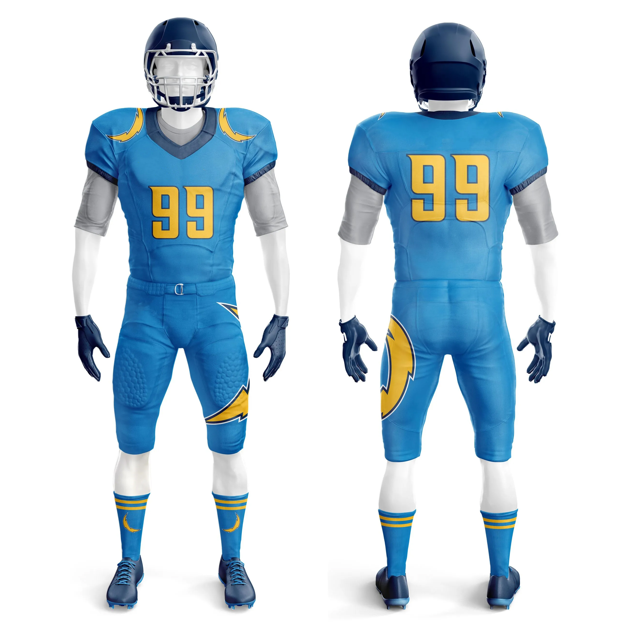 newest premium quality american football uniform set