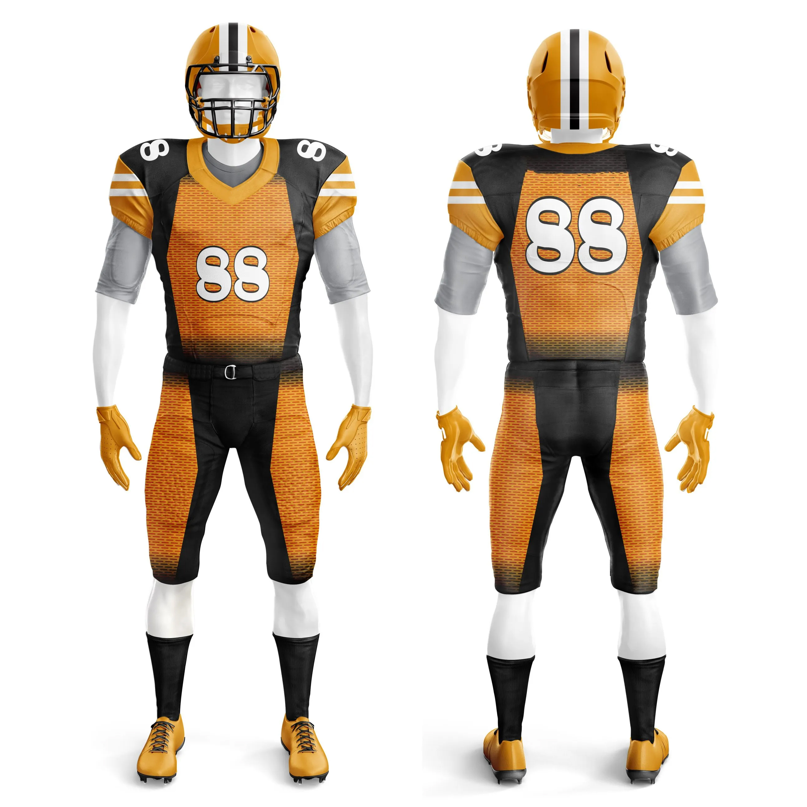 Customize american football uniform made of 100% polyester digital