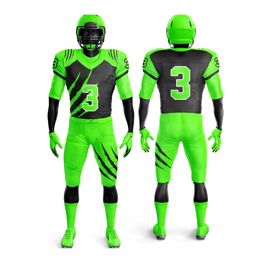 High quality american football uniform for youth comfortable stretchable