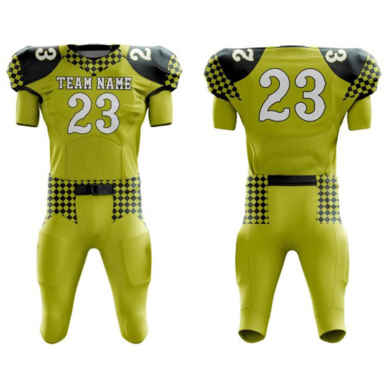 customized american football uniform set 100% polyester